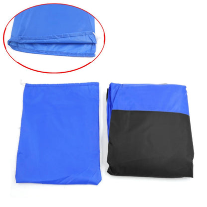 XL Rain Dust Motorcycle Cover 190T Blue & Black Outdoor Waterproof UV Protector