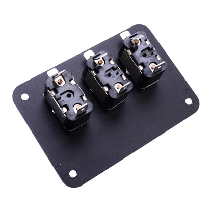 3 Gang LED Toggle Rocker Switch Panel for Car Truck Boat Circuit Breaker