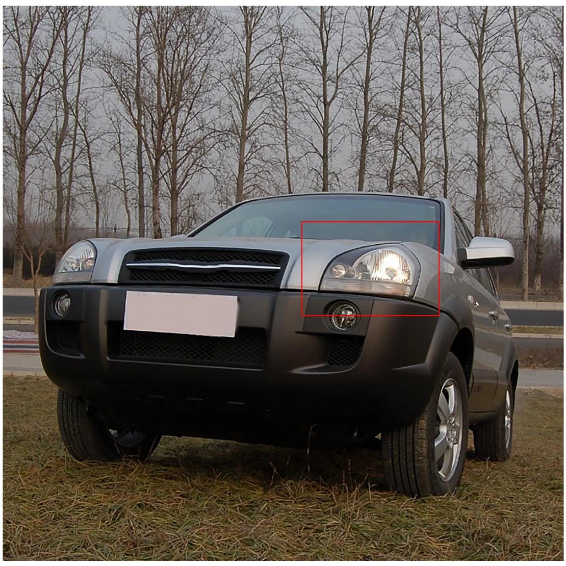 Clear Left Headlight Lens Cover for Hyundai Tucson (2005-2009)