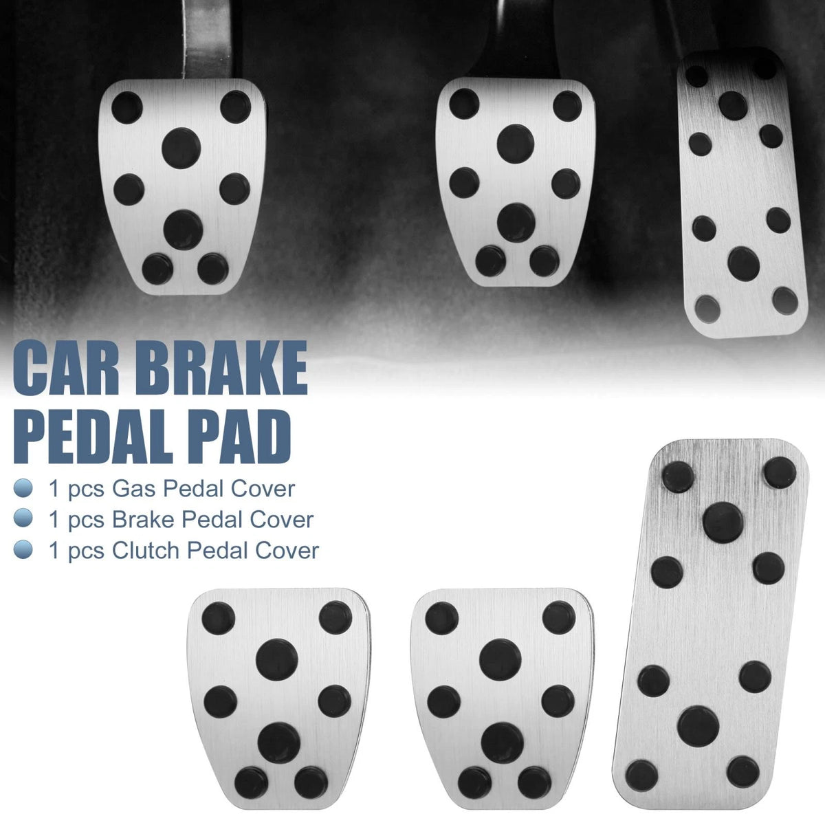 Gas Brake Clutch Pedal Covers for Subaru Impreza