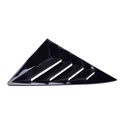 Black Rear Side Window Louver Covers for Toyota Camry