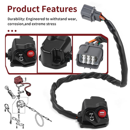 Differential Lock 4x4 Switch for Honda Foreman Rubicon 500