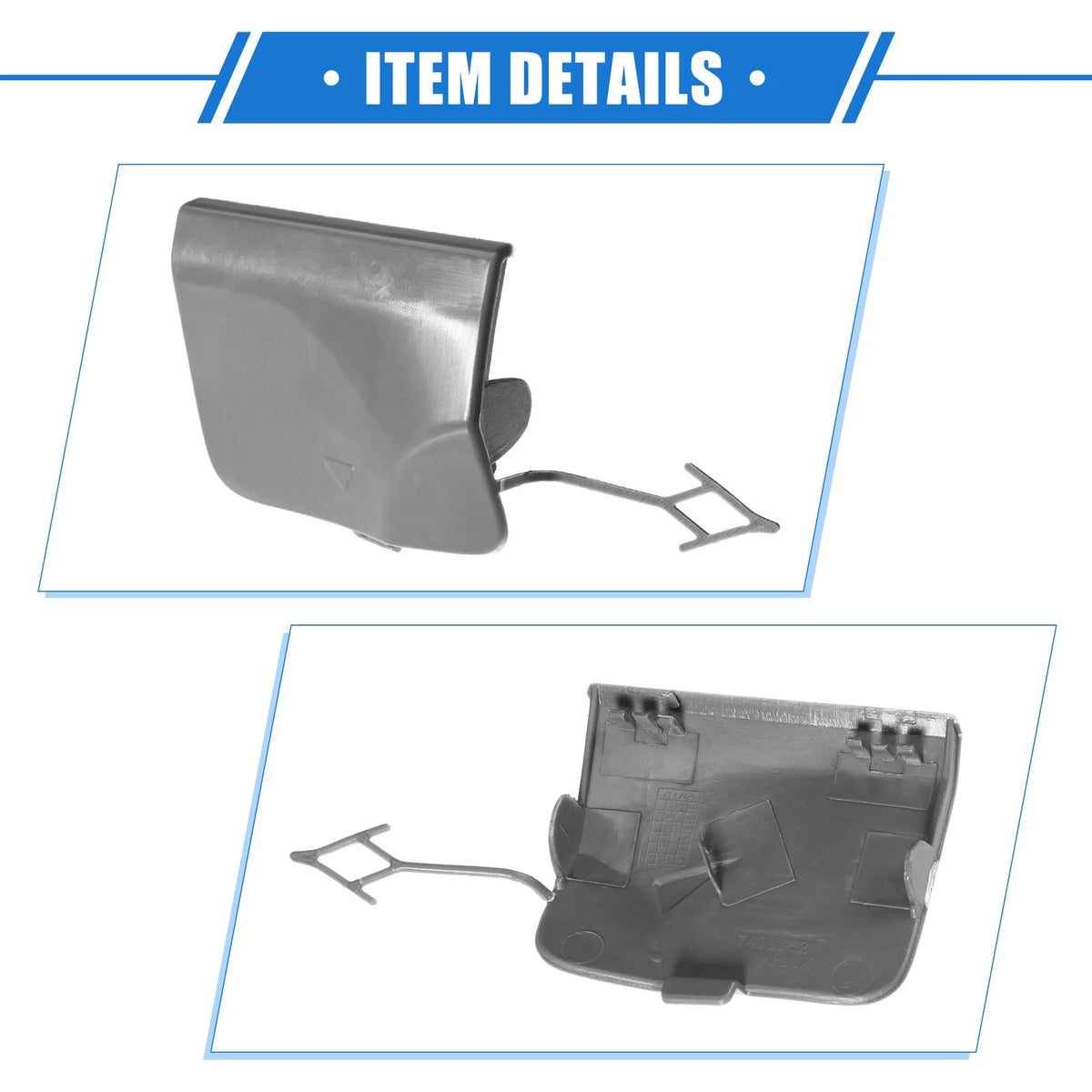 Tow Hook Eye Cover Cap for BMW X3 G08 2018-2020 Gray Rear Right