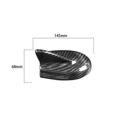 Carbon Fiber Shark Roof Antena Cover Bezel Fit for Dodge Challenger 2015-2019