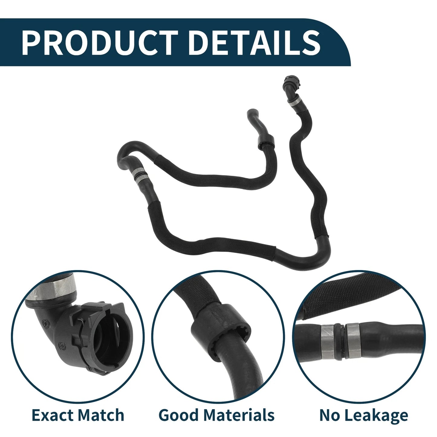 Radiator Hose for BMW 640i Base 3.0L (2012-2018) - Coolant Pipe Replacement