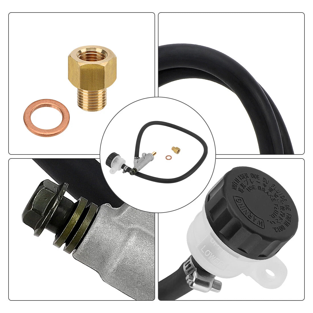 Rear Brake Caliper Master Cylinder & Hose Line for Polaris Sportsman 600/700/800