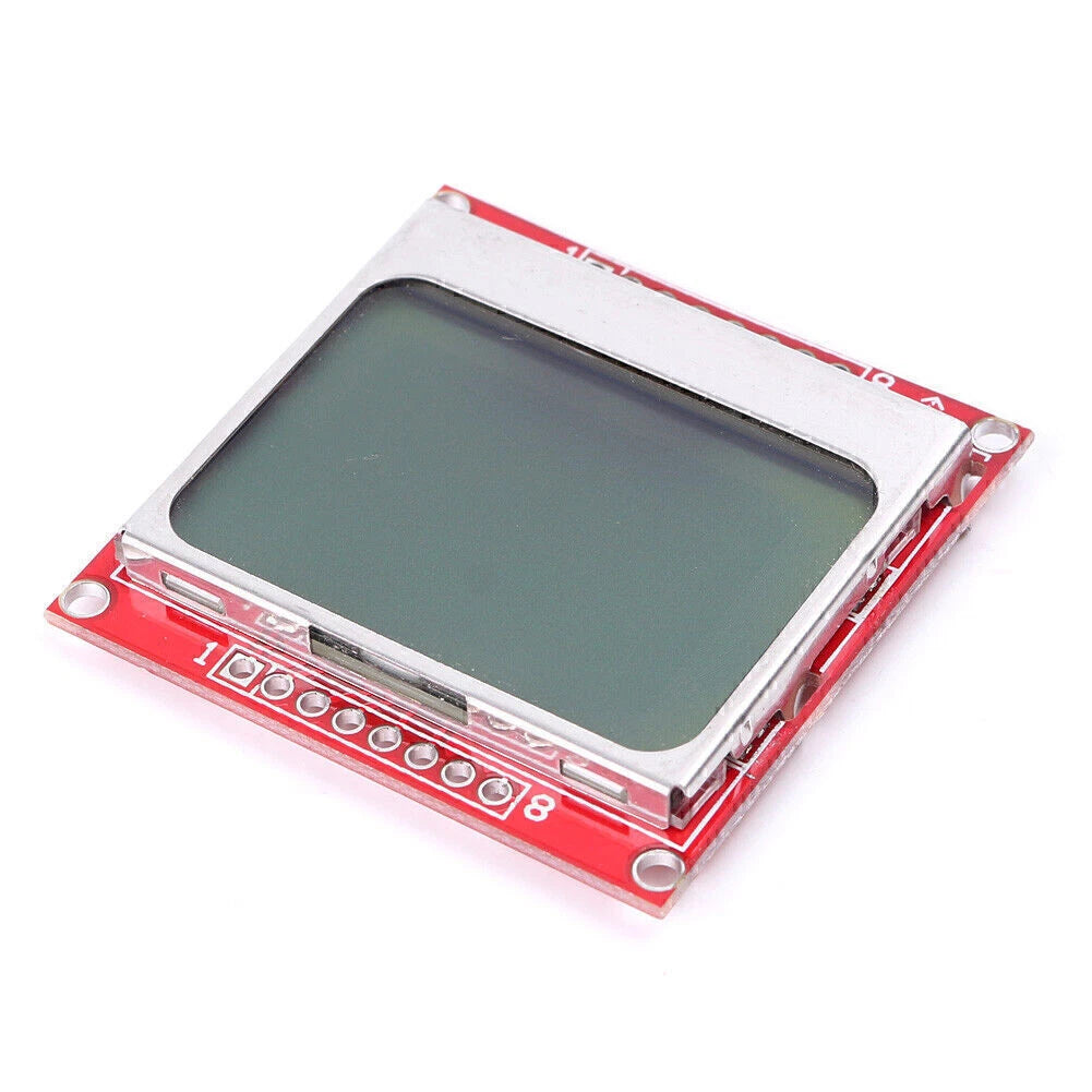 Nokia 5110 LCD Display Module 84x48 with White Backlight Adapter PCB UK