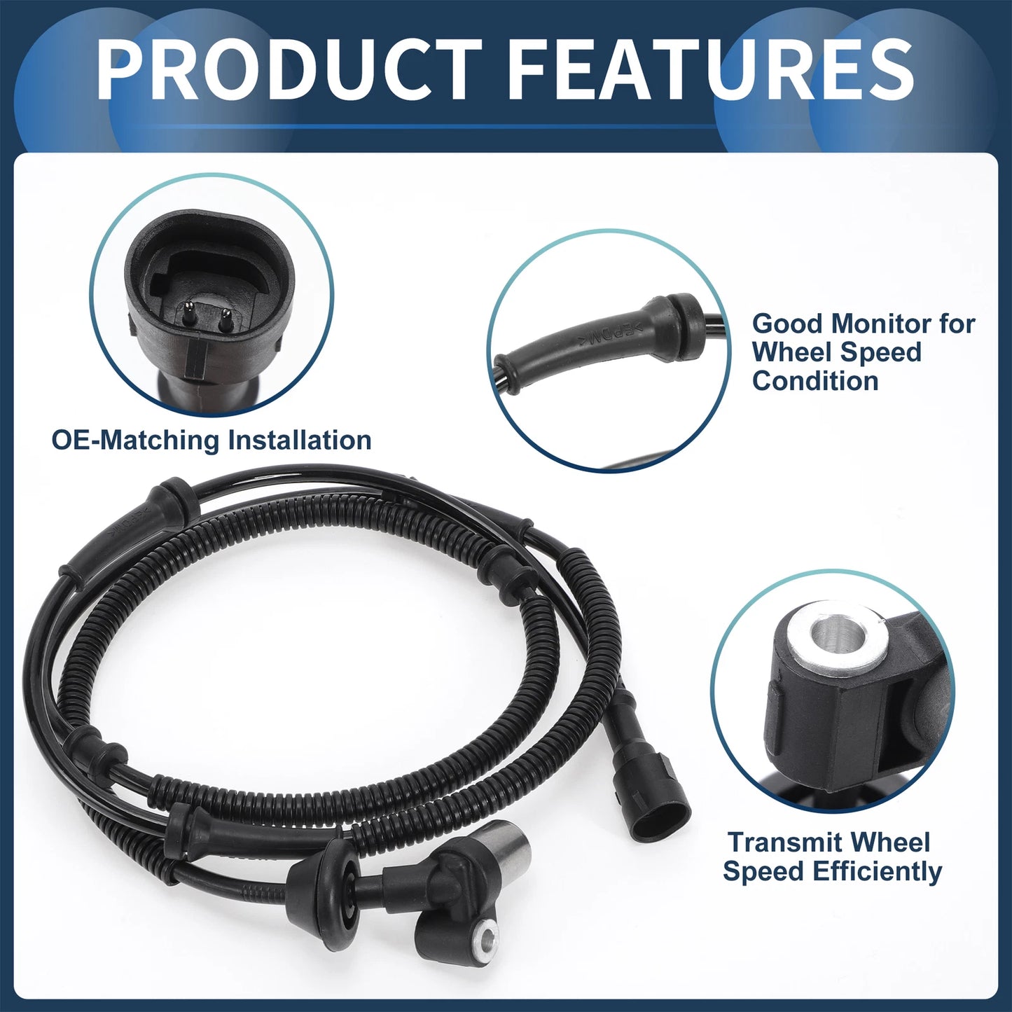 ABS Wheel Speed Sensor for Jeep Wrangler Rear Left (2011-2018)