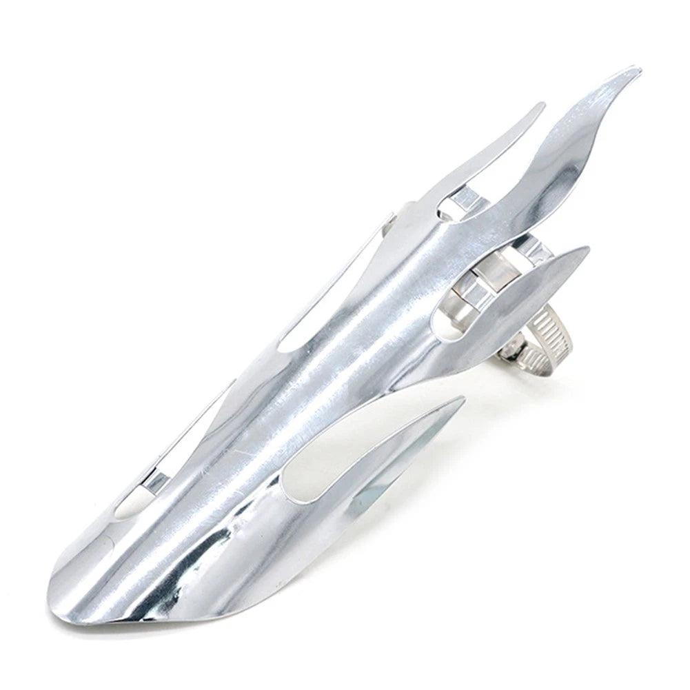 Exhaust Muffler Pipe Heat Shield Cover for Motorcycle Chrome