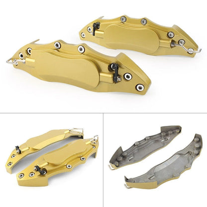 Gold 3D Metal Brake Caliper Covers for Universal Car