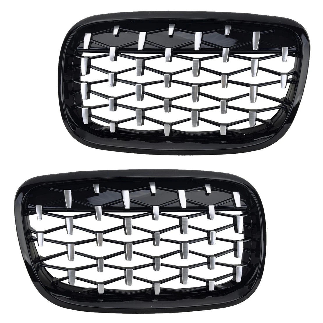 Front Kidney Grille Diamond for BMW X5 E70 X6 E71 (2007-2013) - 1 Pair