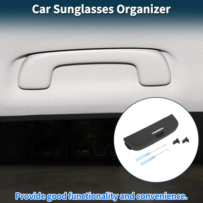 Car Sunglasses Case Eyeglasses Holder for Toyota Prado Black (2021–2023)