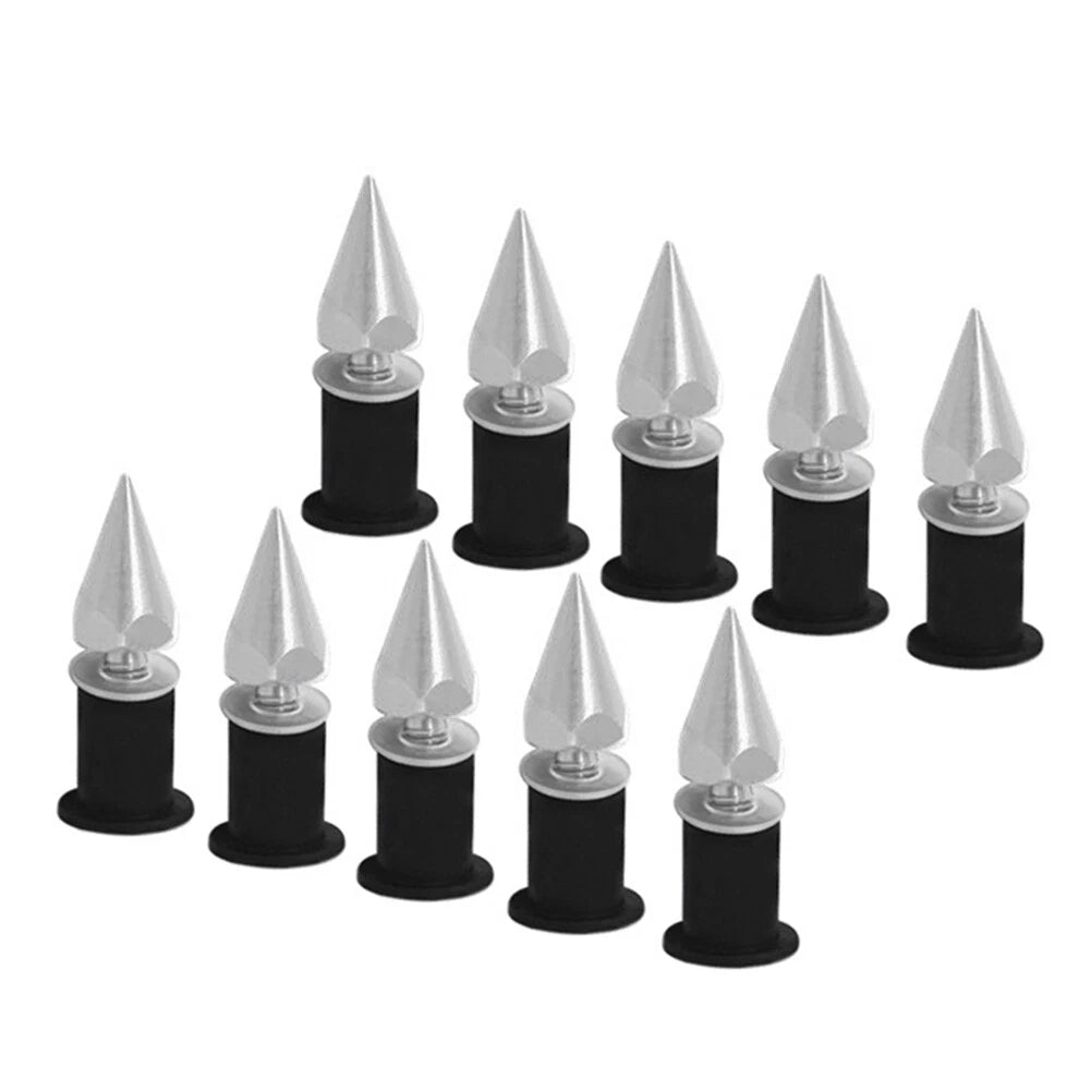 5MM Windshield Spike Bolts for Motorcycle - 10 Pcs Silver
