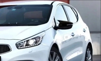 Side View Mirror Covers Gloss Black 2 Piece for Kia Ceed (2012-2017)