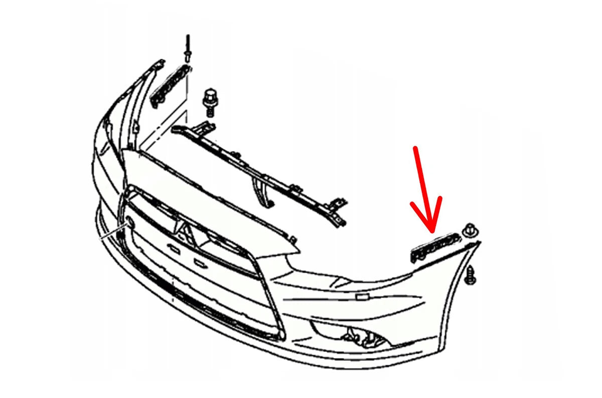 Bumper Bracket for Mitsubishi Lancer EX GTS Sedan (2009-2015)