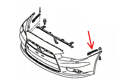 Bumper Bracket for Mitsubishi Lancer EX GTS Sedan (2009-2015)