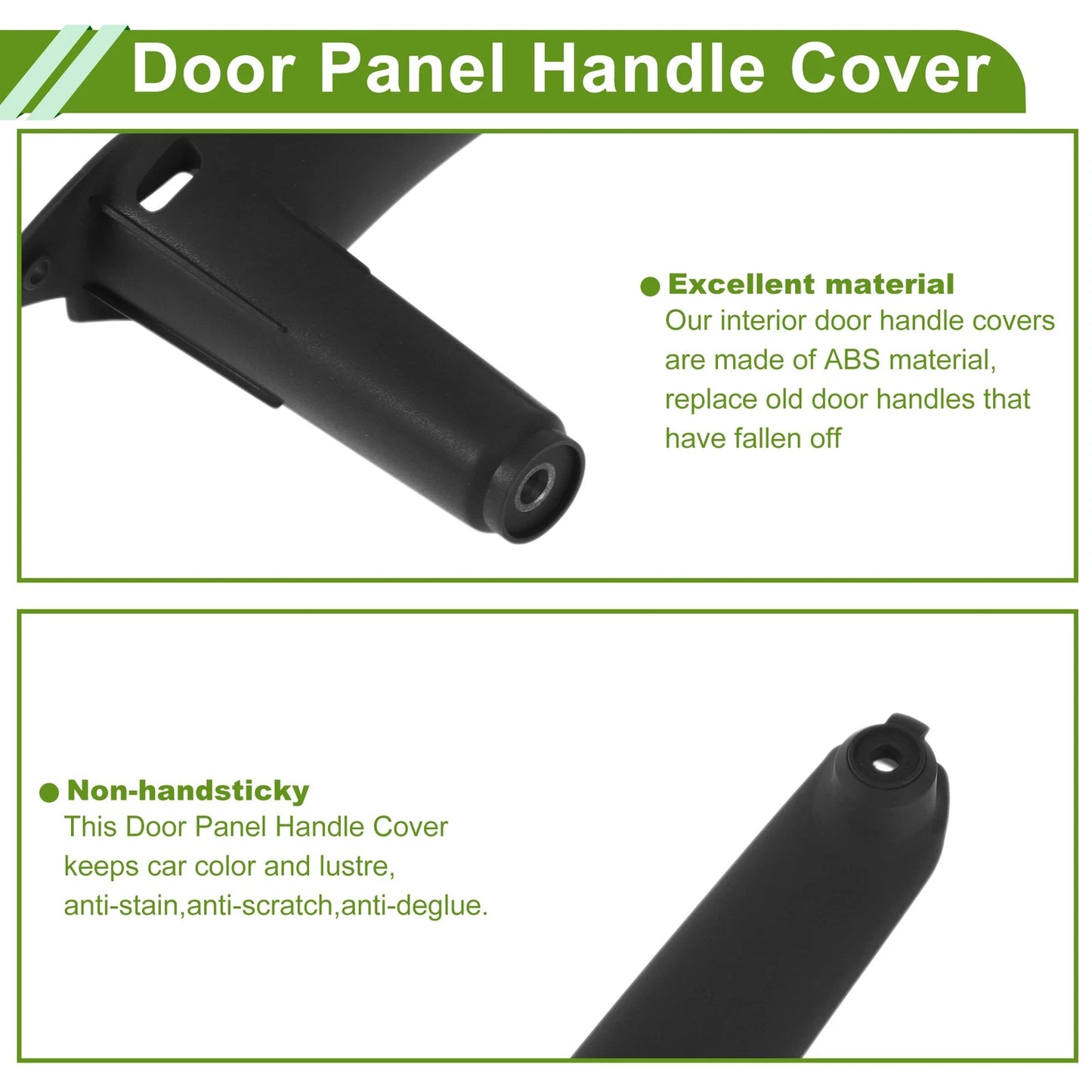 Door Panel Handle Pull Trim Cover for BMW E70 X5 (2008-2013) Black