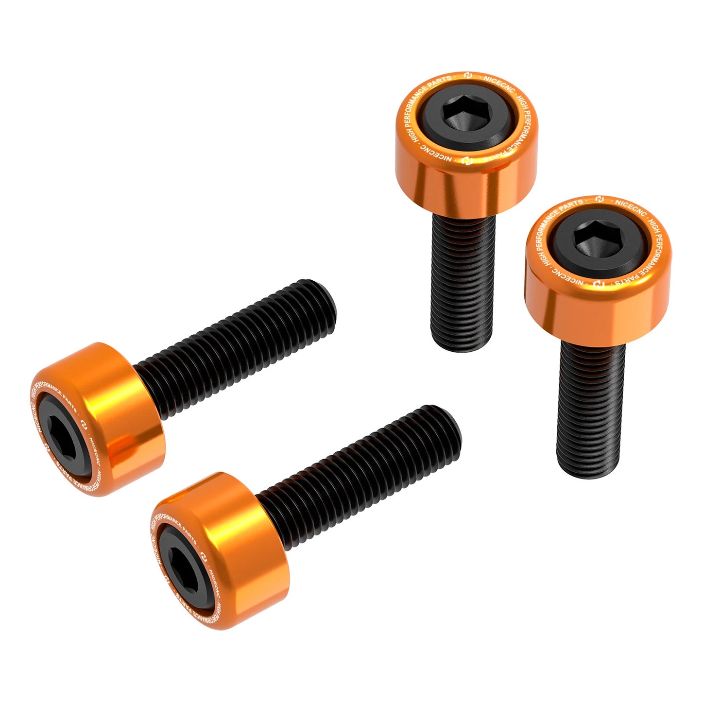NICECNC Shock Suspension Screw Covers for Harley Road King FLHR (1994-2023)