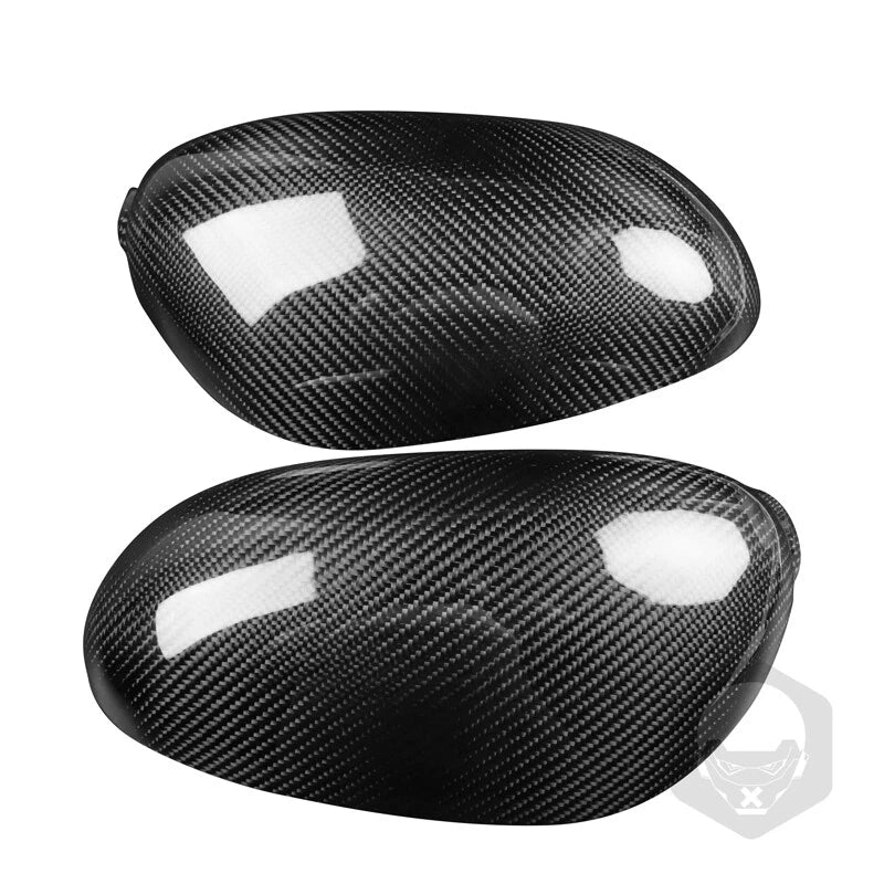 Carbon Fiber Addon Wing Rearview Mirror Cover Trim Fit For Porsche 911 996 2004