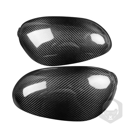 Carbon Fiber Addon Wing Rearview Mirror Cover Trim Fit For Porsche 911 996 2004