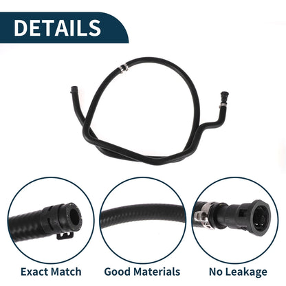 Radiator Hose Coolant Pipe for Volvo S40 (2004-2010) Rubber Black 1 Pcs