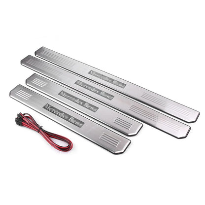 4pcs Door Sill Scuff Plates for Mercedes Benz E-Class W210 W211 W212 C-Class W204