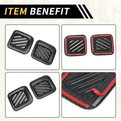 Carbon Fiber Dashboard Air Vent AC Outlet Cover for Ford Maverick (2022-2024)