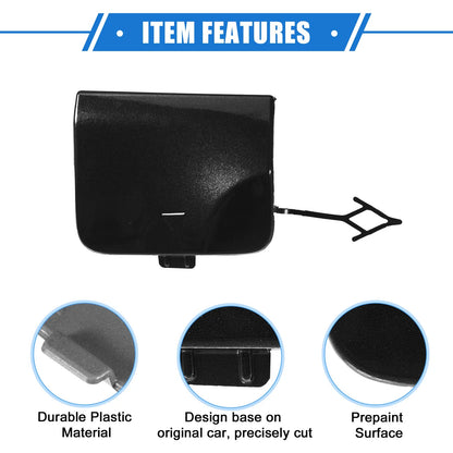 Tow Hook Eye Hole Cover for BMW X3 G08 2018-2023 Black Rear Right