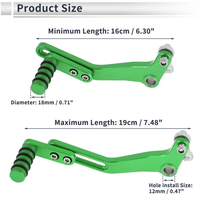 Motorcycle Gear Shifter Lever for Kawasaki NINJA 400 Green (2018–2023)