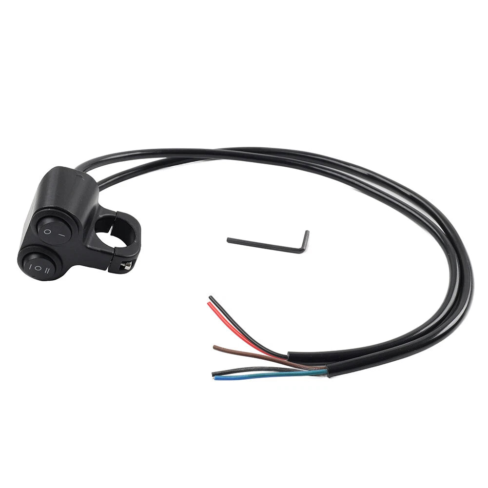 7/8" Dual Button On/Off Switch for Motorcycle ATV Handlebar Headlight Light