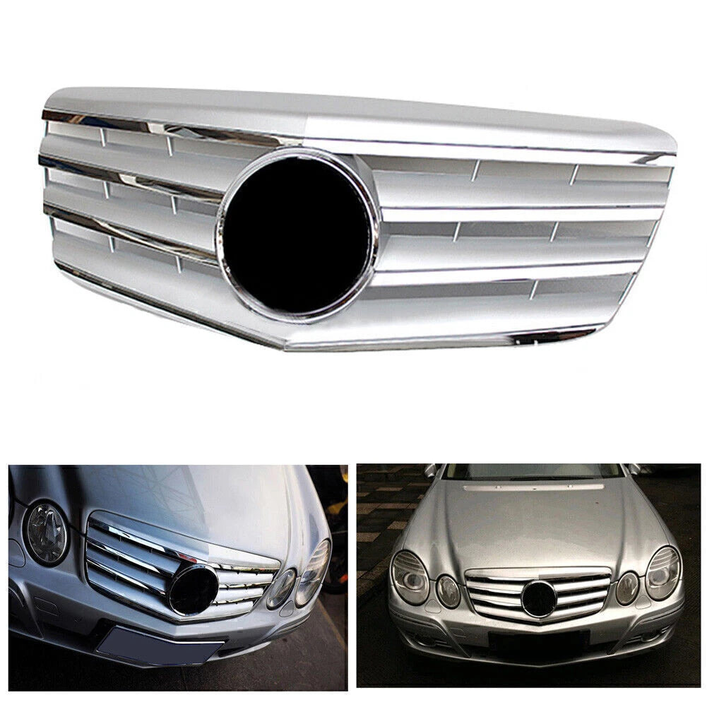 Front Upper Bumper Mesh Grille for Mercedes-Benz E Class W211 (2007-2009)