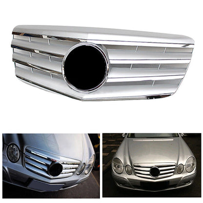 Front Upper Bumper Mesh Grille for Mercedes-Benz E Class W211 (2007-2009)