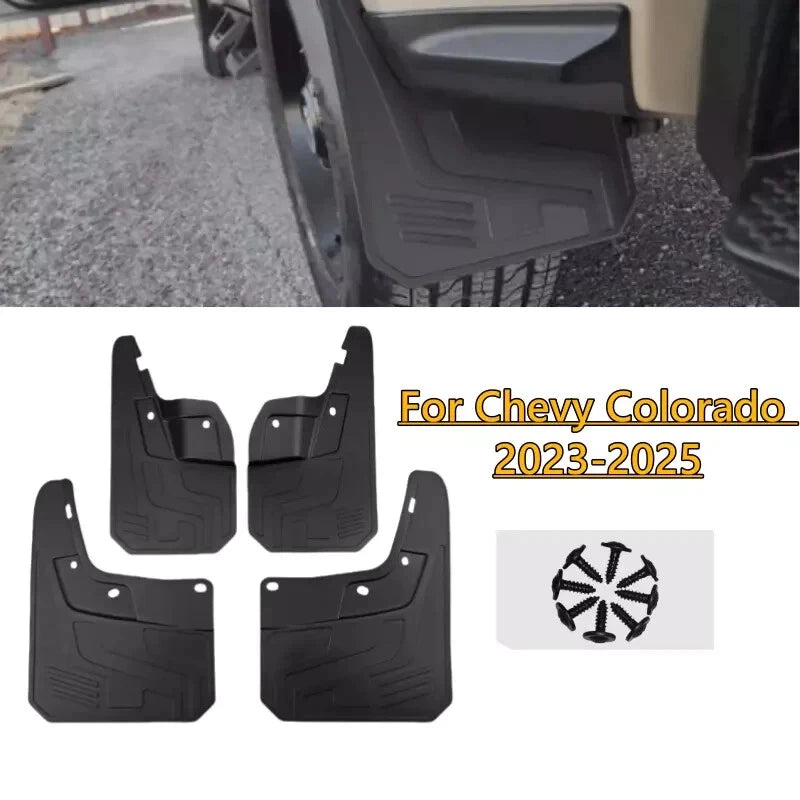 4X Front Rear Splash Guards Mud Flaps Fender for Chevrolet Colorado (2023–2025)