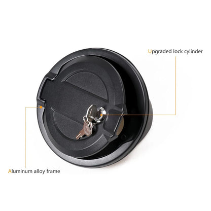 Locking Gas Tank Cap Fuel Filler Door Cover for 2018-2023 Jeep Wrangler JL