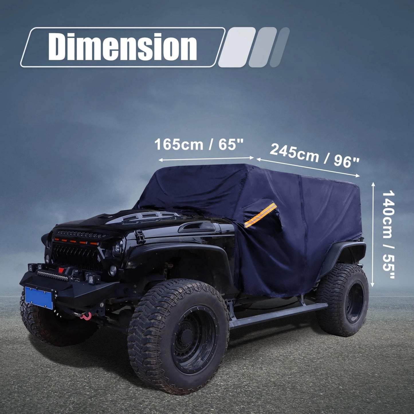 Cab Car Cover for Jeep Wrangler JK JL Hardtop 2 Door (2007-2021)