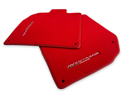 Tailored Red Carpet Floor Mats for Lamborghini Aventador (2012-2020)