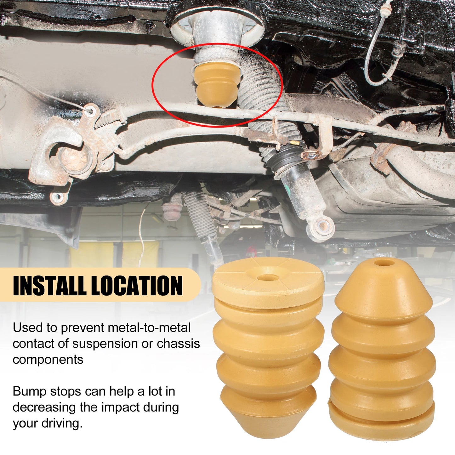Rear Upper Shock Bump Stop for Jeep Liberty (2002-2007)