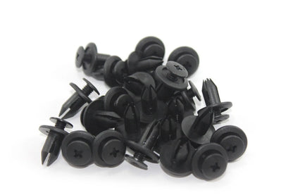 25x6mm M6 / Moto Tete De Fourche Plastique Vis Rivet Clips /