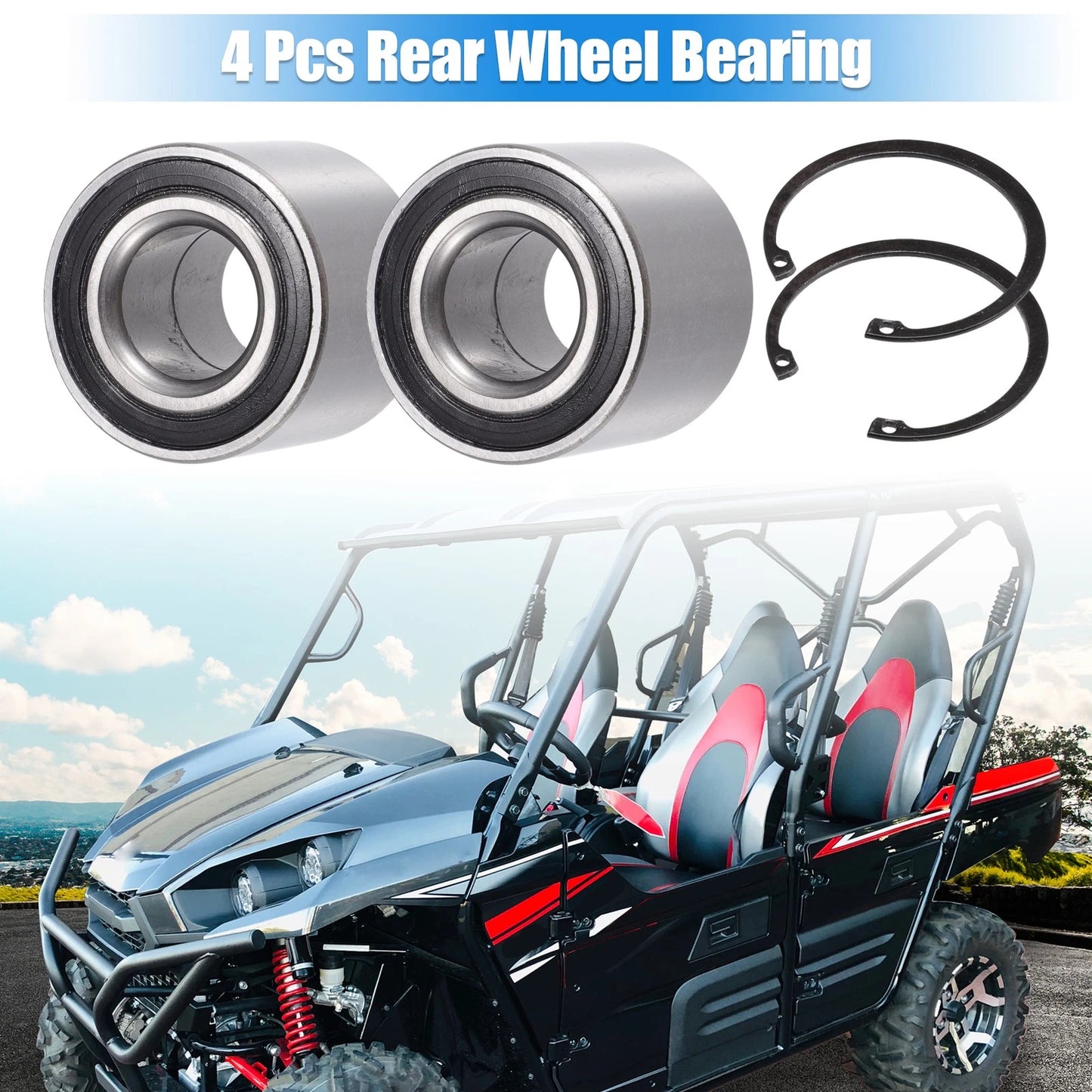 Set Rear Wheel Bearing for Kawasaki Force 650 4x4i (2006–2013)