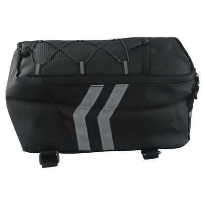 8L Tail Bag for Motorcycle PU Leather Waterproof Large Capacity Storage Bag