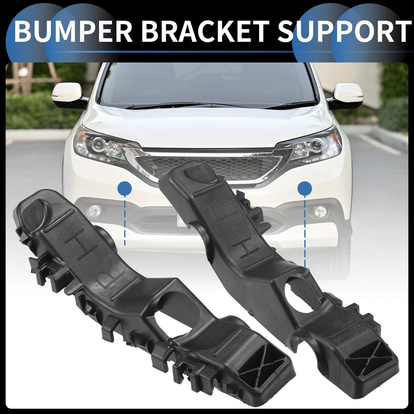 Front Bumper Retainer Bracket  for Kia Picanto (2017) Black ABS Plastic