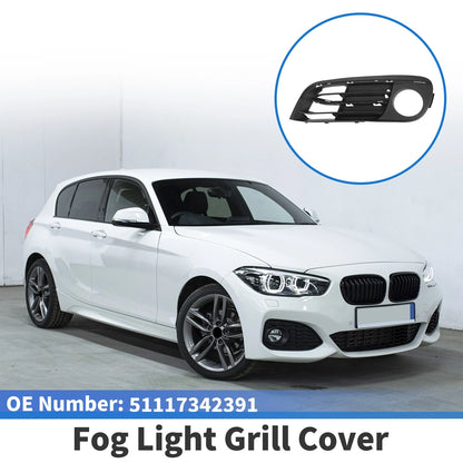 Front Left Fog Light Grill for BMW 5 Series (2014-2016) - 1 x Black