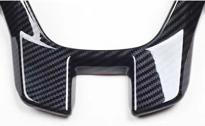 Carbon Fiber ABS Interior Steering Wheel Cover Trim for Ford Ranger (2015–2022)
