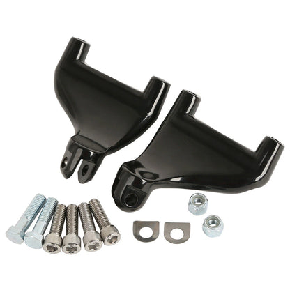 Black Passenger Foot Pegs for Harley Sportster XL883 1200 (2004-2013)