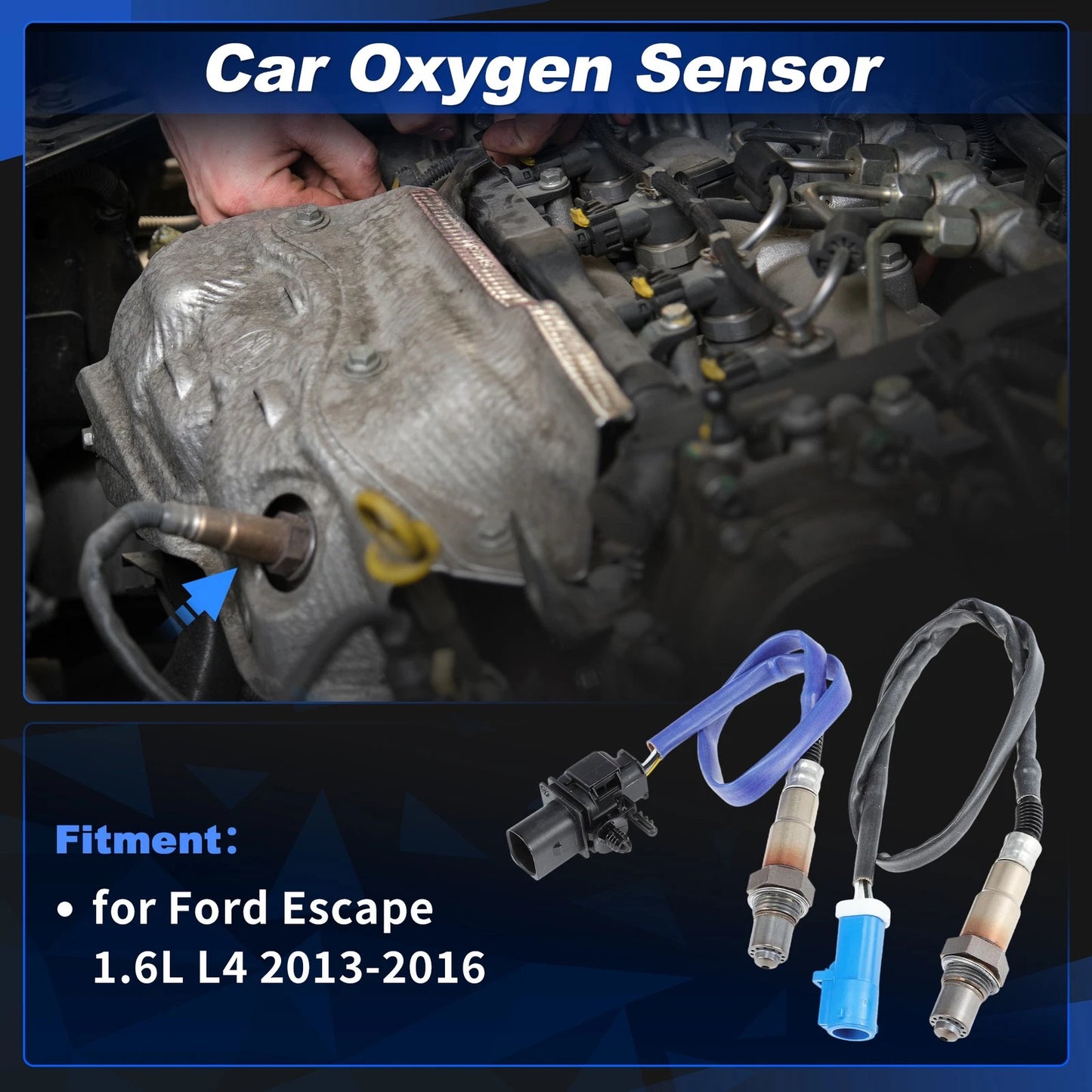 Upstream & Downstream O2 Sensors for Ford Escape 2013-2016 (2 pcs)