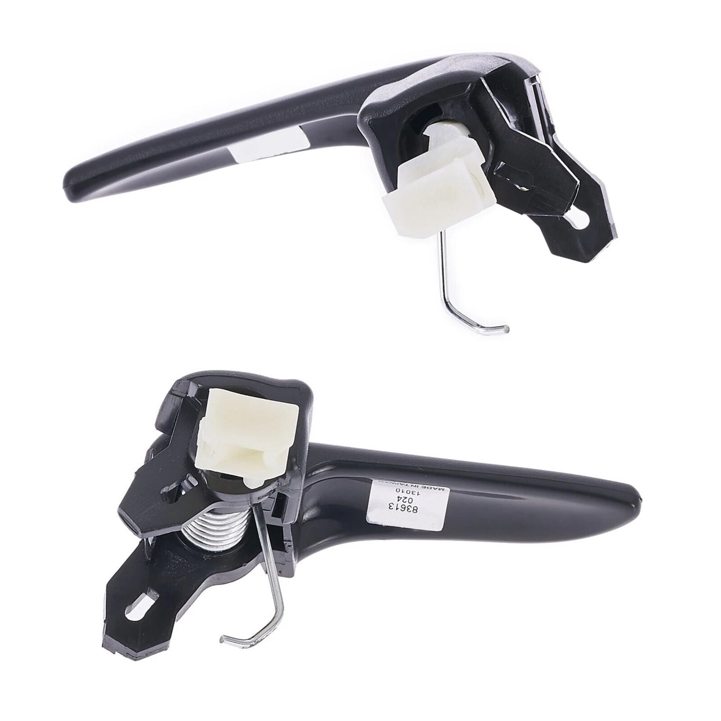 Inner Door Handle Set of 2 for Mazda 3 (2003-2009) Black Front & Rear