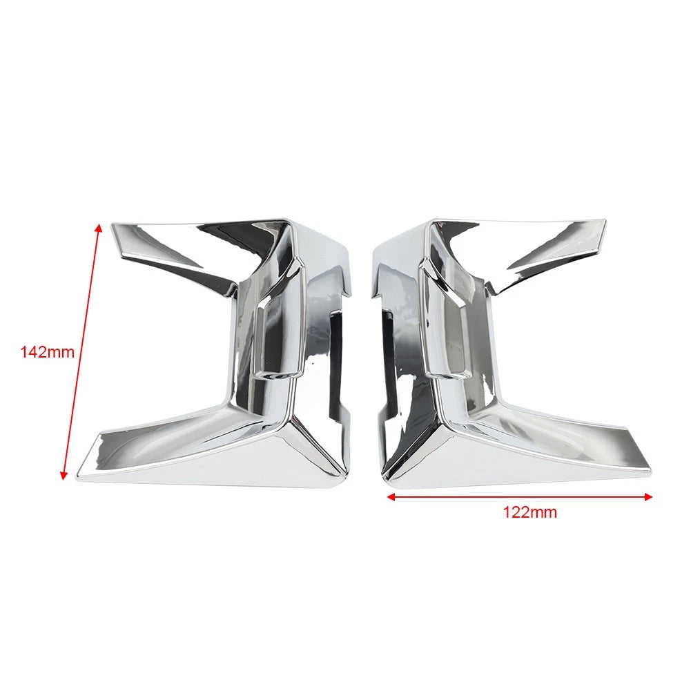 Chrome Saddlebag Lid Spoilers for Harley Road Glide Ultra Limited (2014-2023)
