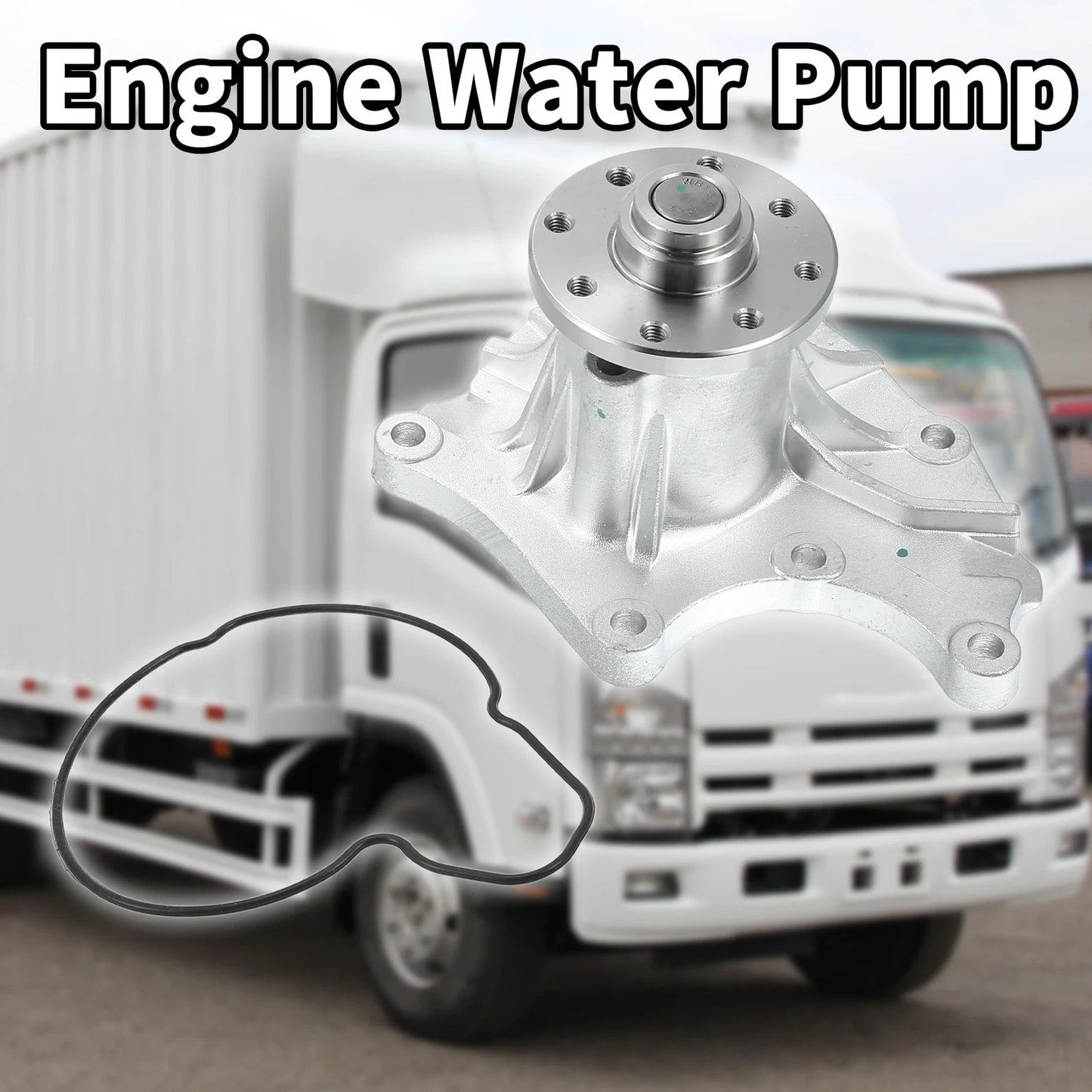 Water Pump with Rubber Ring for Isuzu Engine 4JB1
