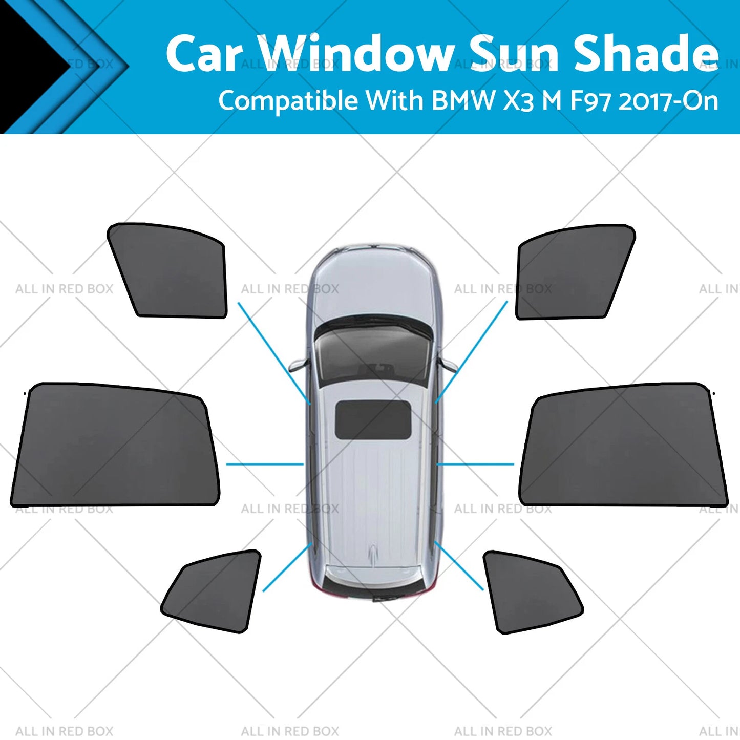 Magnetic Mesh Sun Shades for BMW X3 F97 (2017 - Present)