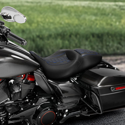 Rider Passenger Seat for Harley Touring Road King Electra Glide (2009-2023)